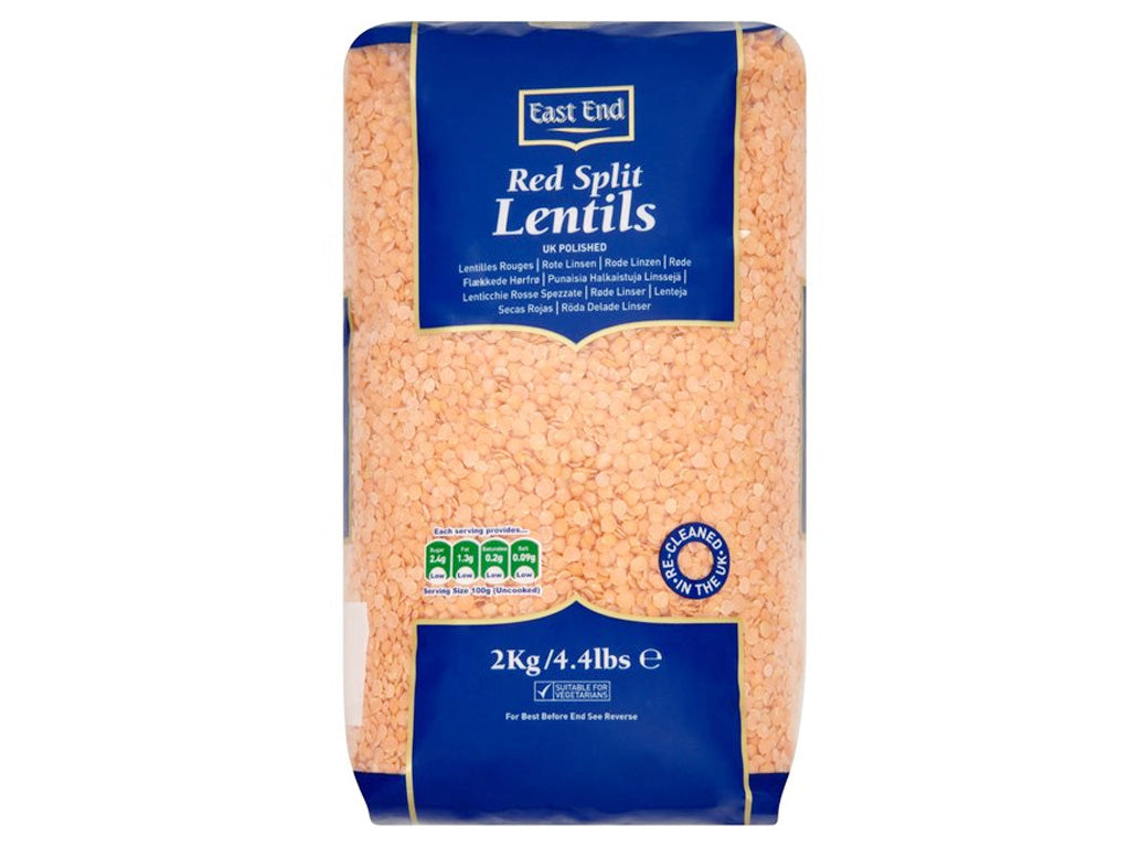 East End Red Split Lentils 2kg